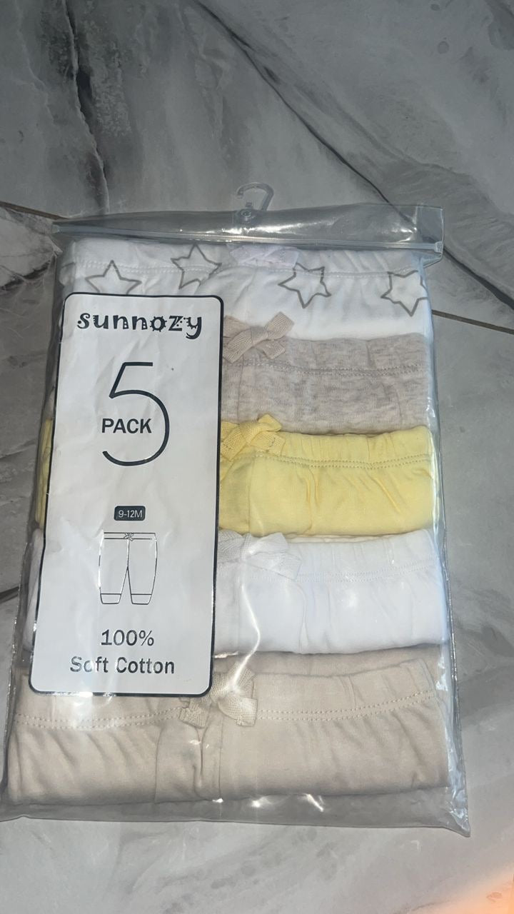 Sunnozy 5pcs Joggers Yellow