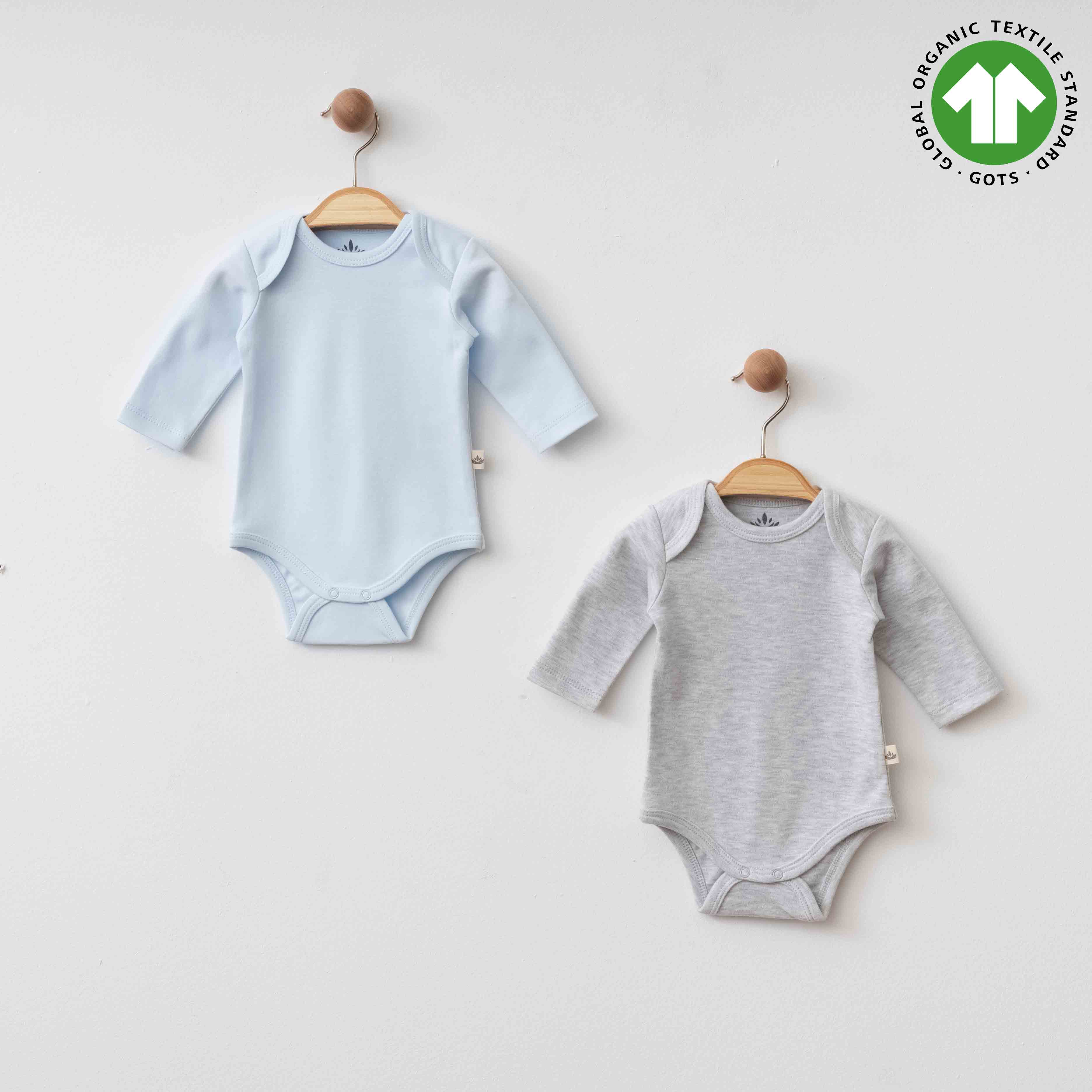 Eslenza 2 Pack Long Sleeve Bodysuit