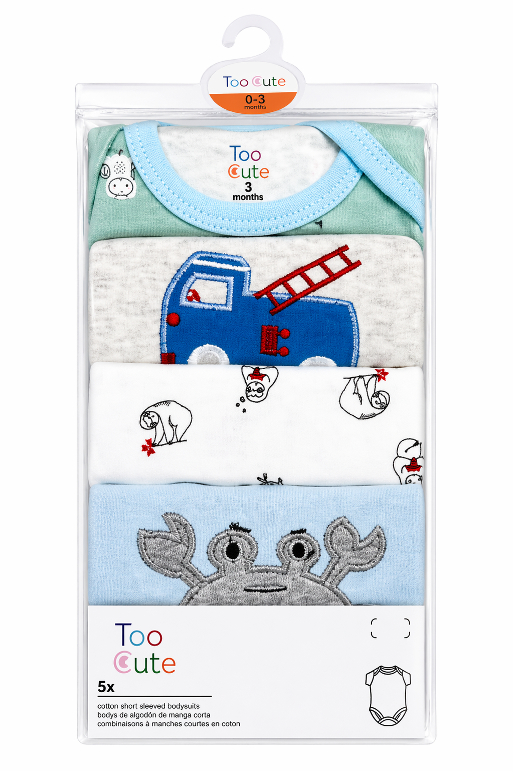 Too Cute 5pcs Bodysuit