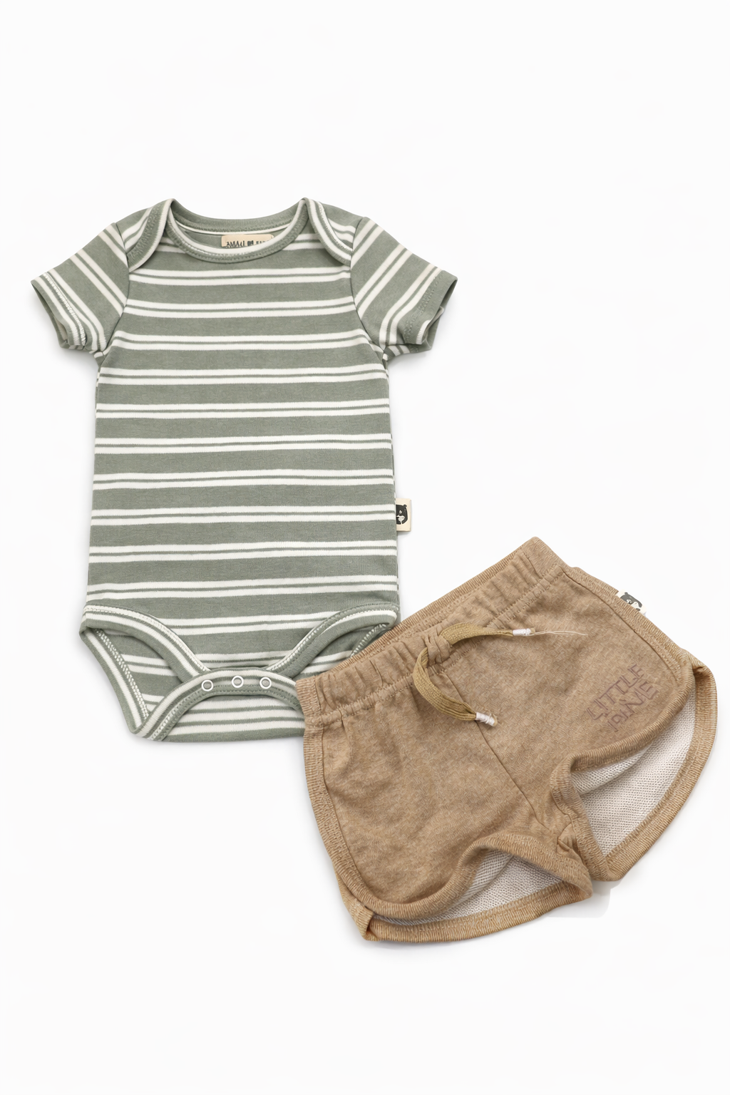Rabbit Bear 2 Pcs Organic Bodysuit And Top