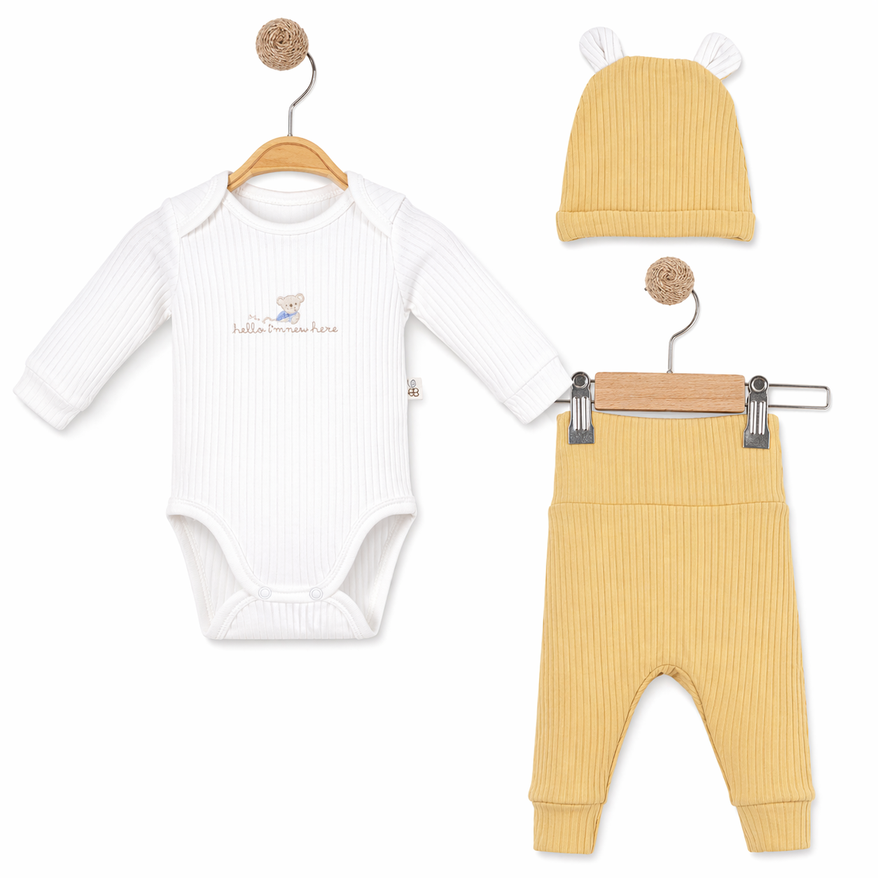 Anna Babba 3pcs Newborn Cotton Set
