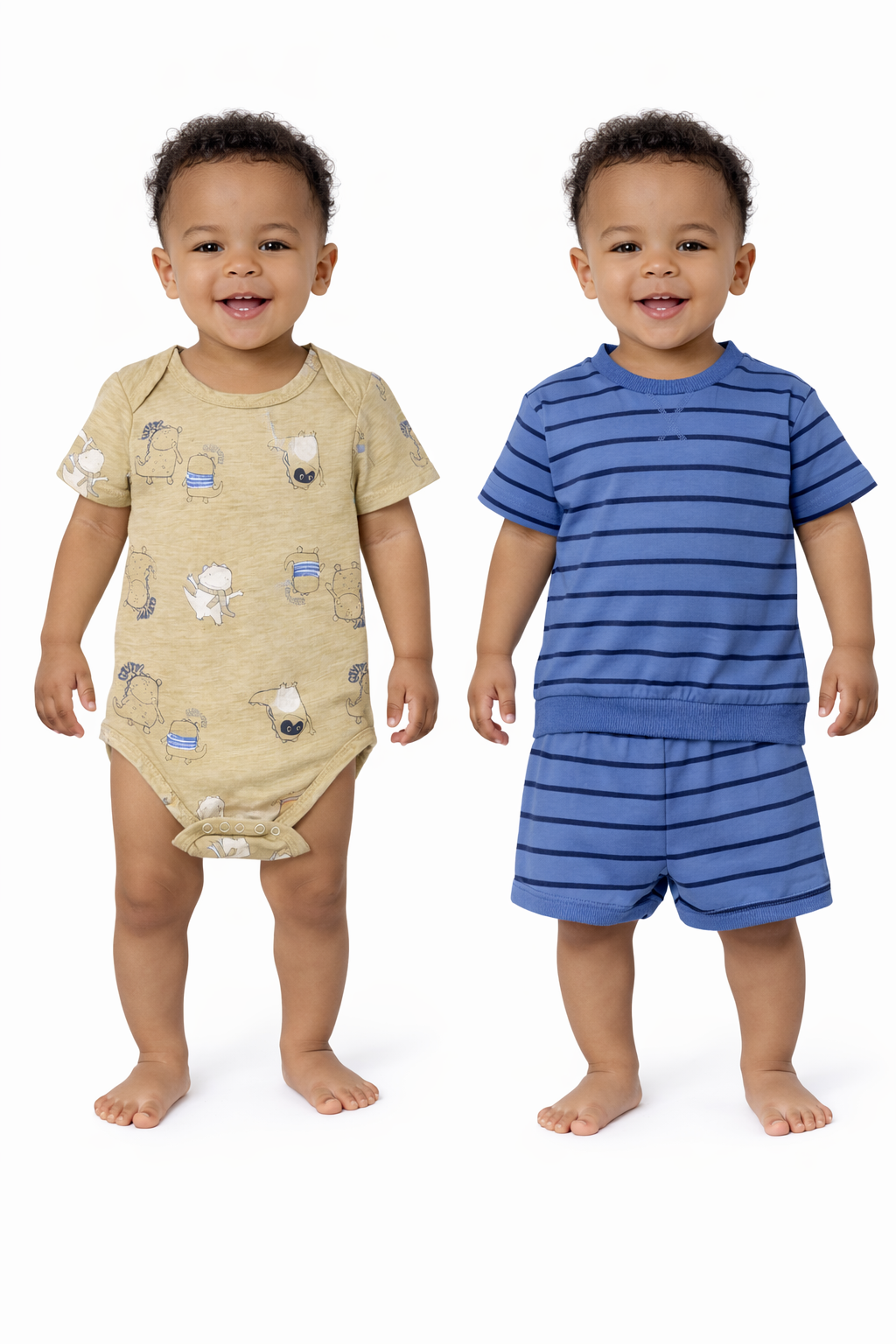 Cute Koala 3 pcs Boys Cotton Striped Set