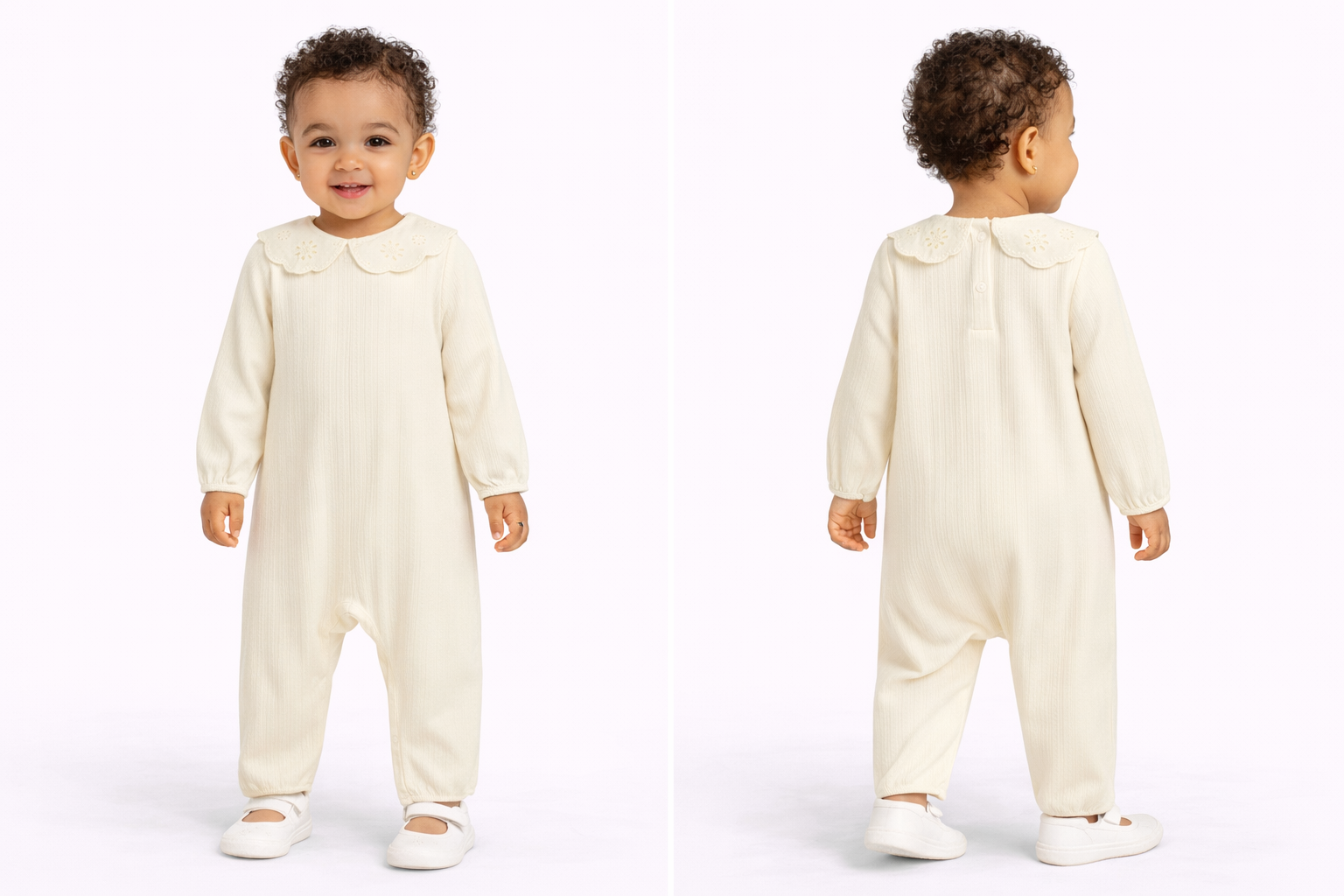 Nara 1pc Cotton Sleepsuit With Lenin Collar