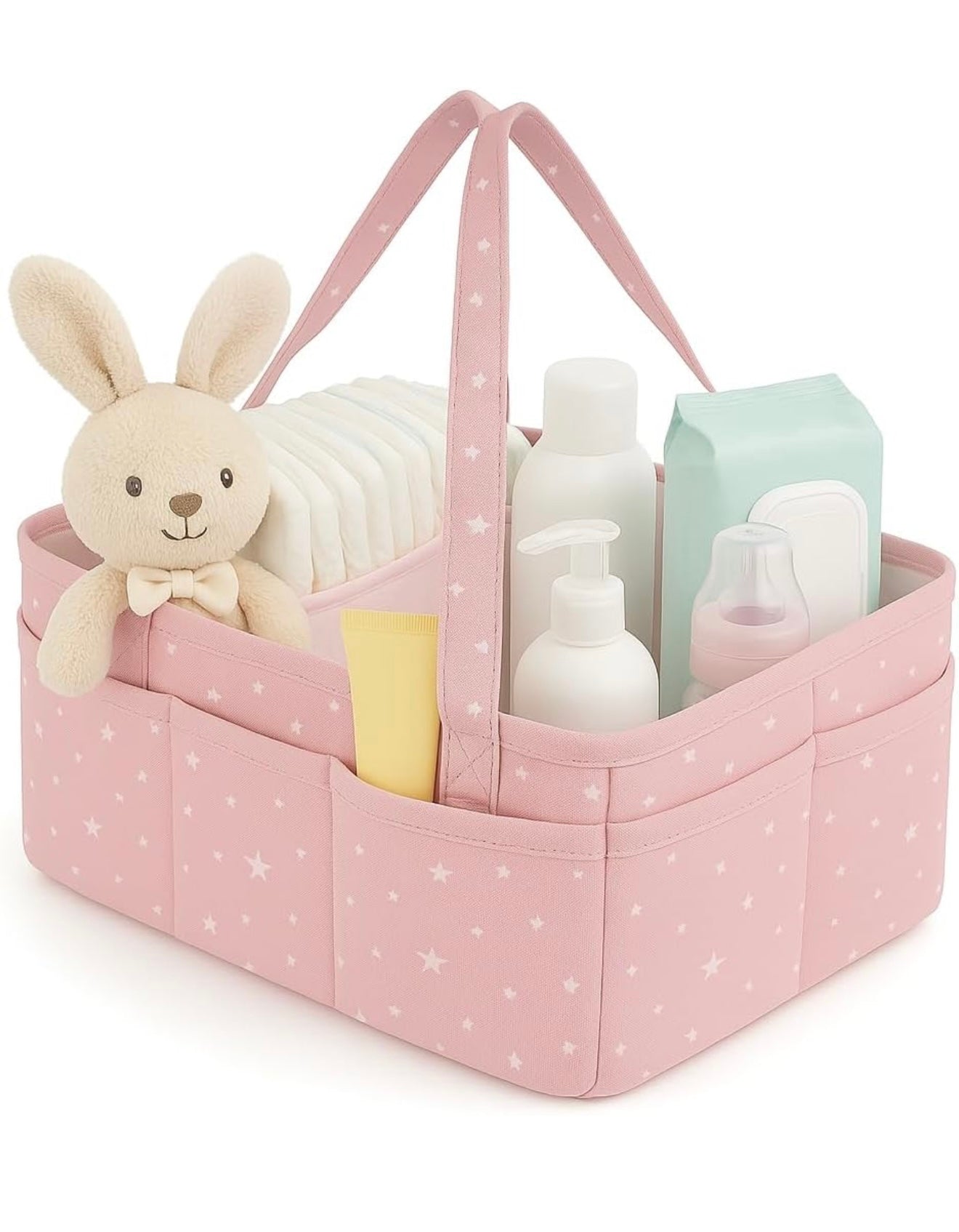 Stars Fabric Diaper Caddy
