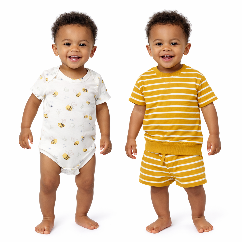 Cute Koala 3 pcs Boys Cotton Striped Set