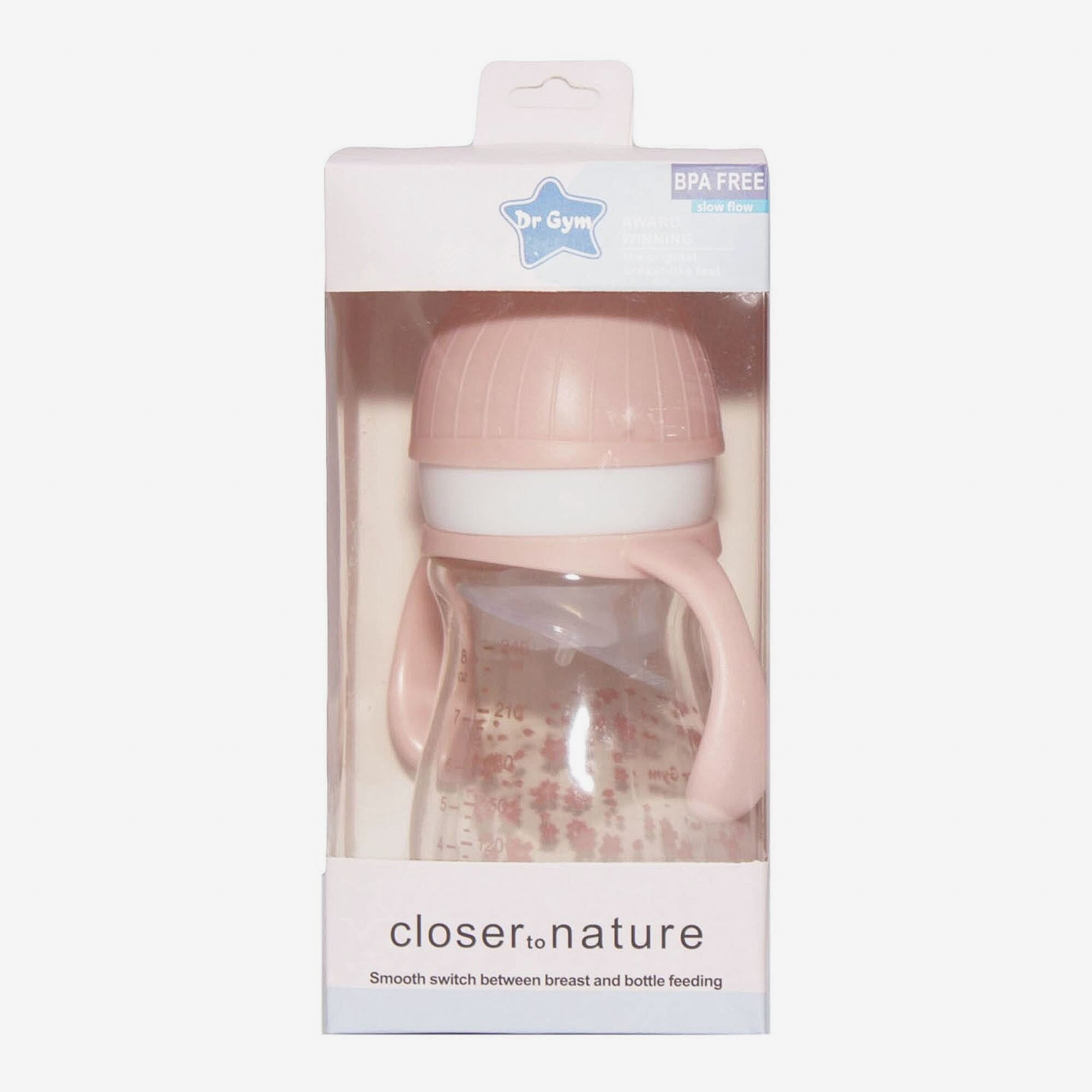 Dr Gym Glass Feeding Bottle BPA Free
