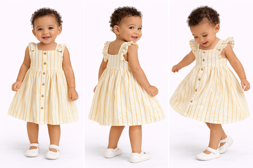 Nara Muslin Stripped Dress