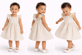 Nara Nude Doted Dress