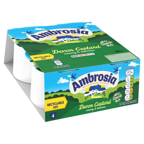 Ambrosia Devon Custard 4pcs