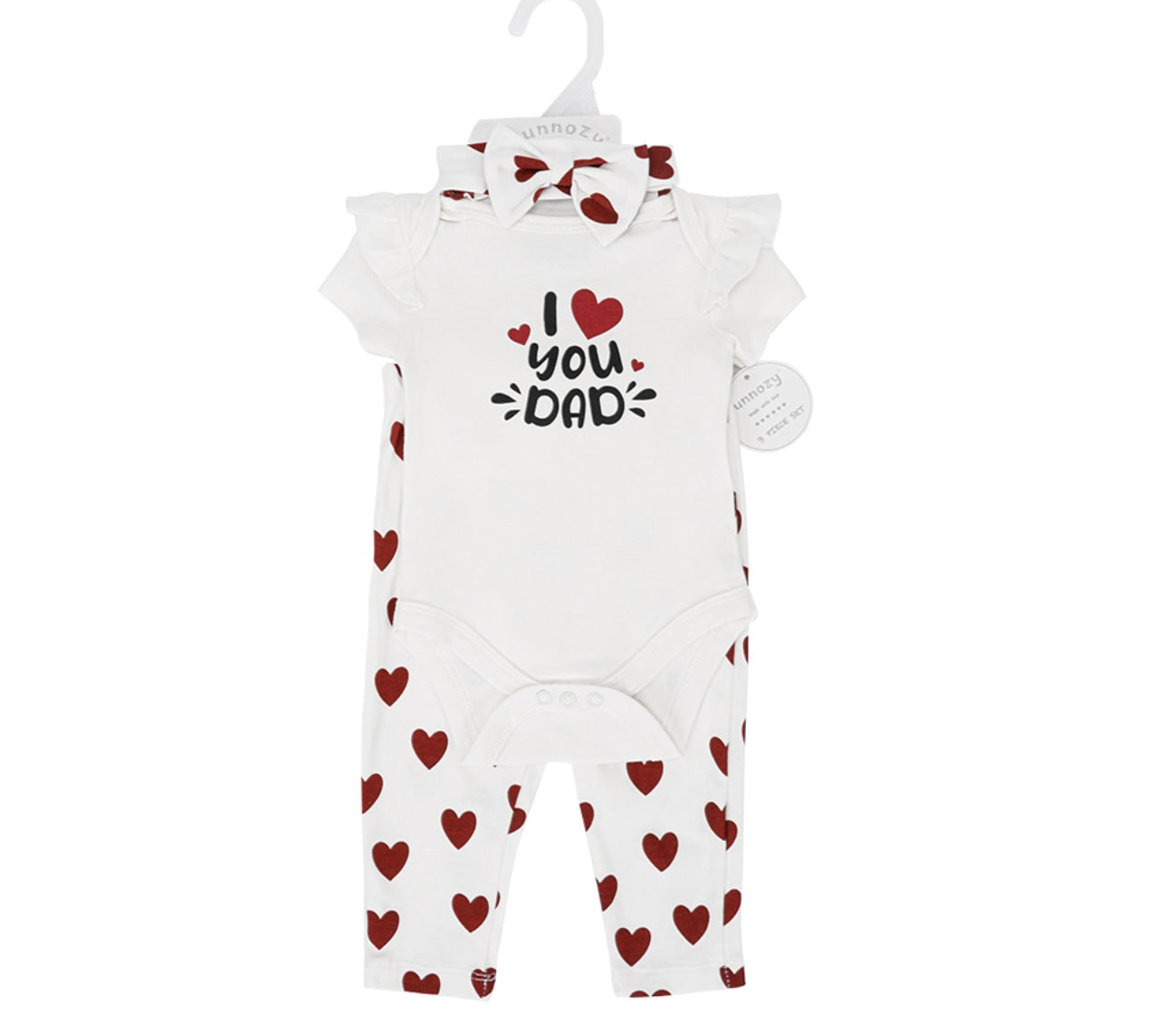 Sunnozy 3 Pcs Girl Set With Leggings