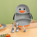 Penguin Shaped Silicone Feeding/ Weaning Set