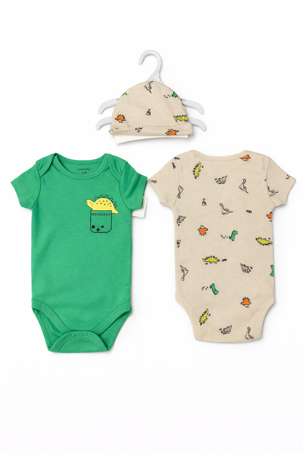 Sunnozy 3pcs Bodysuit Set With Hat