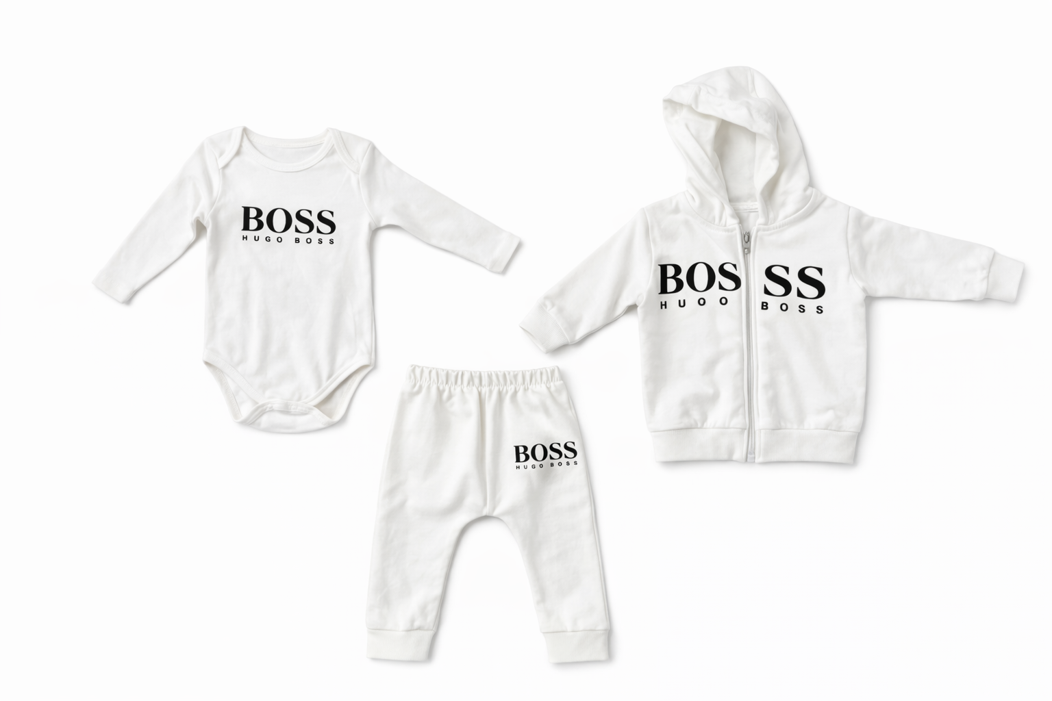 Hugo Boss 3 Pcs Boys White Set