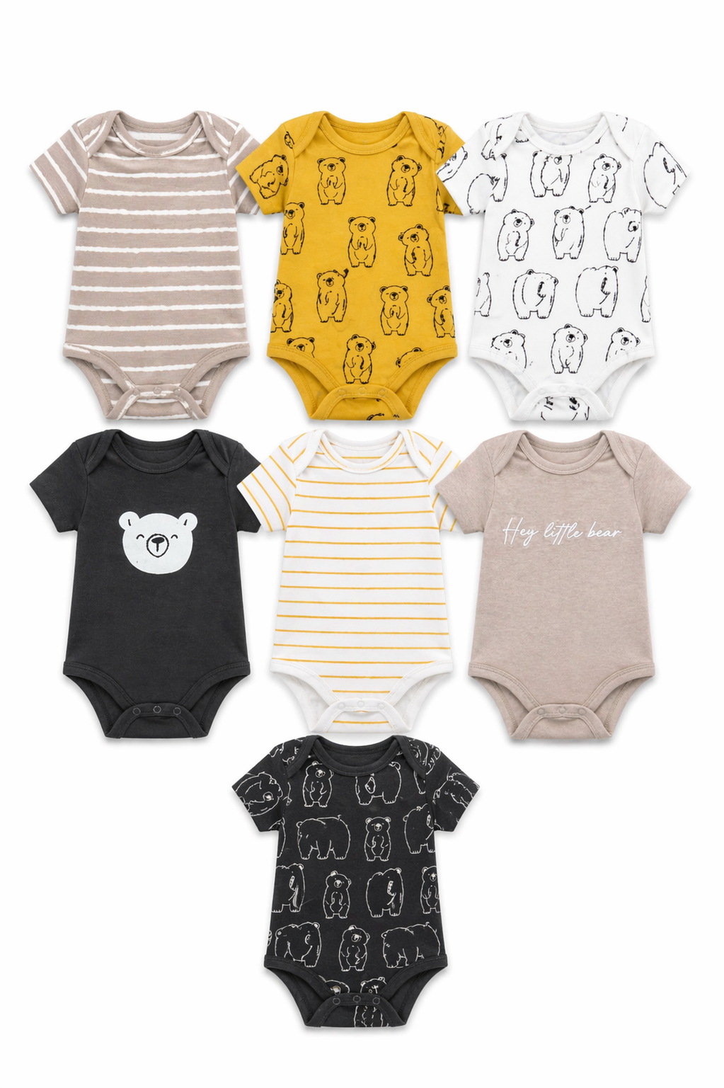 George 7pcs Cotton Bodysuit