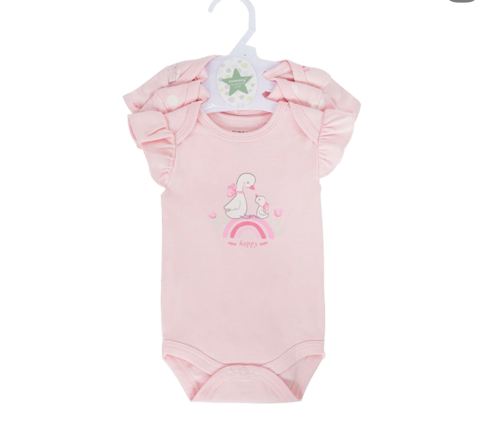 Sunnozy 3 Pcs Girls Bodysuit