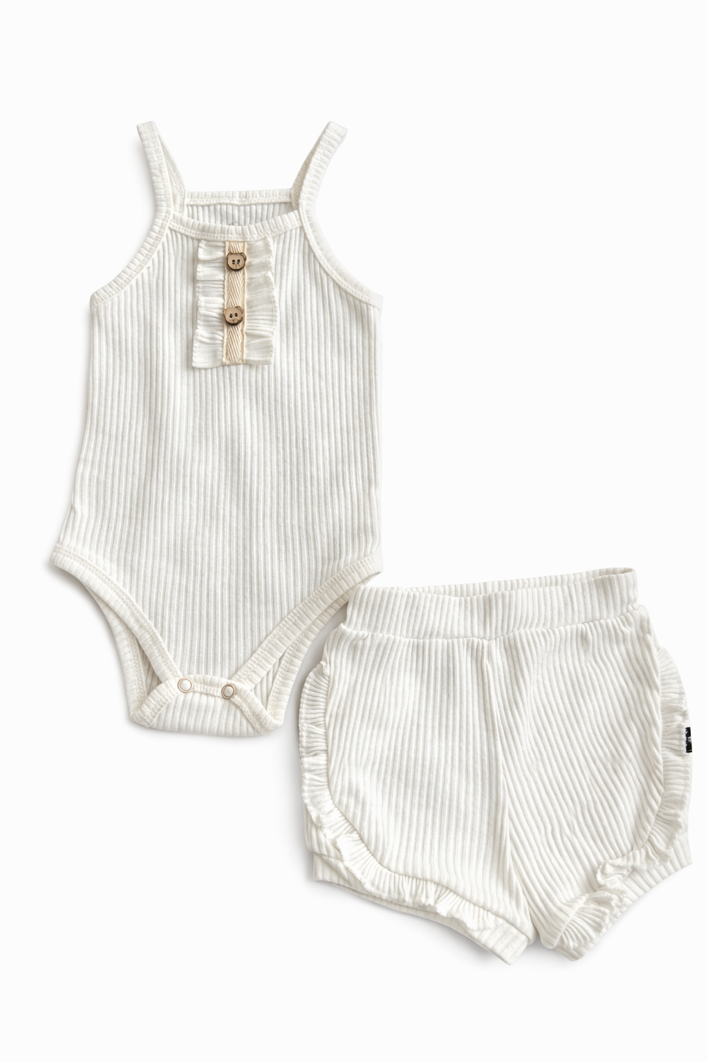 Baby Pattini 2 Pcs Ripped Bodysuit And Shorts