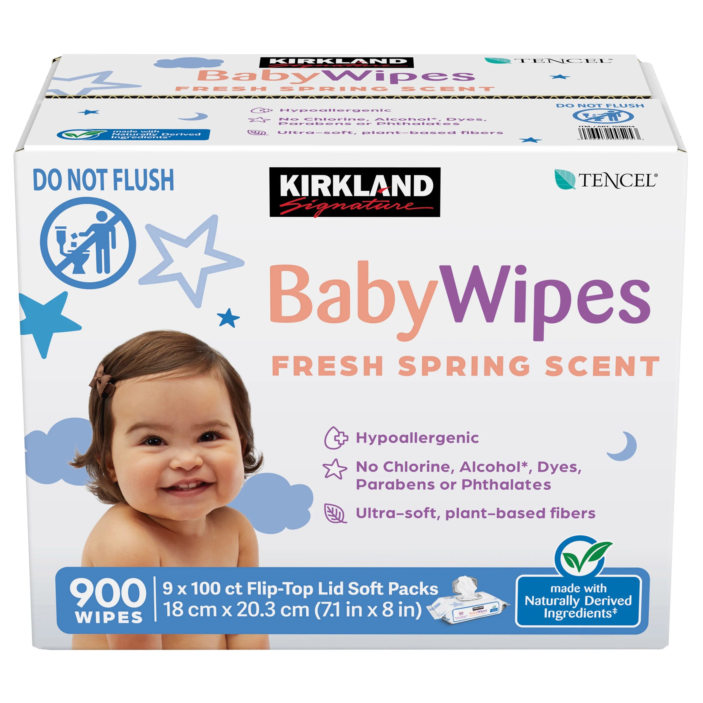 Kirkland Fresh & Spring Scented Wipes 100-900 pieces
