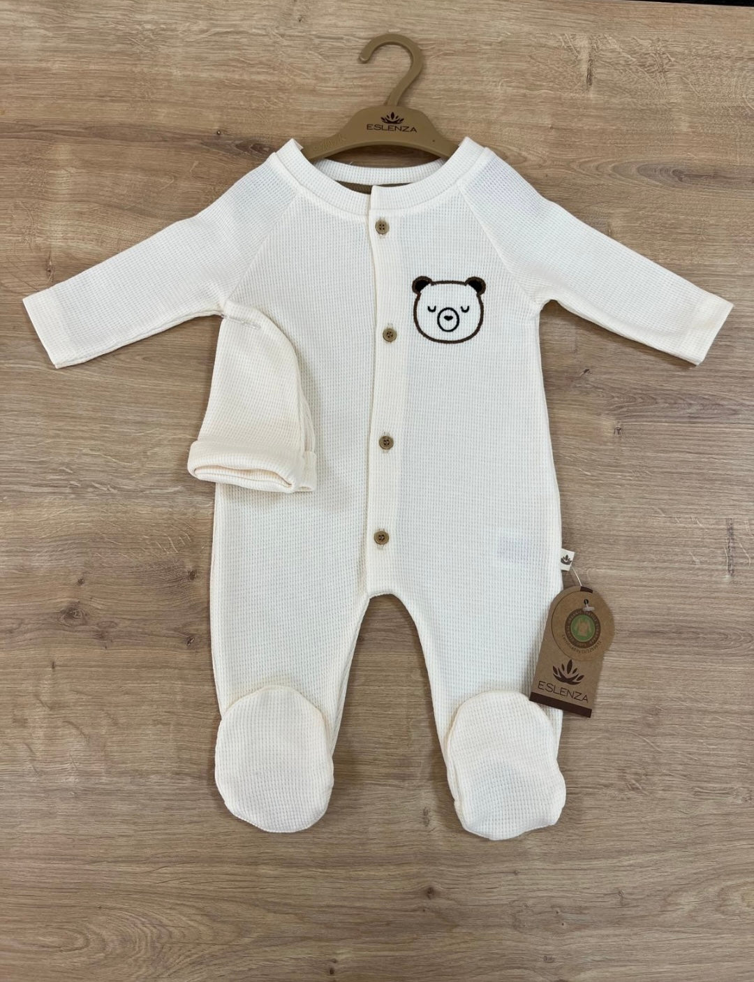 Eslenza 1pcs Footed Organic Cotton Sleepsuit