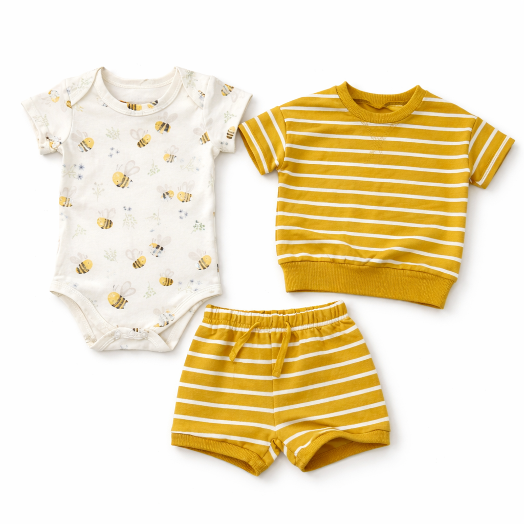 Cute Koala 3 pcs Boys Cotton Striped Set