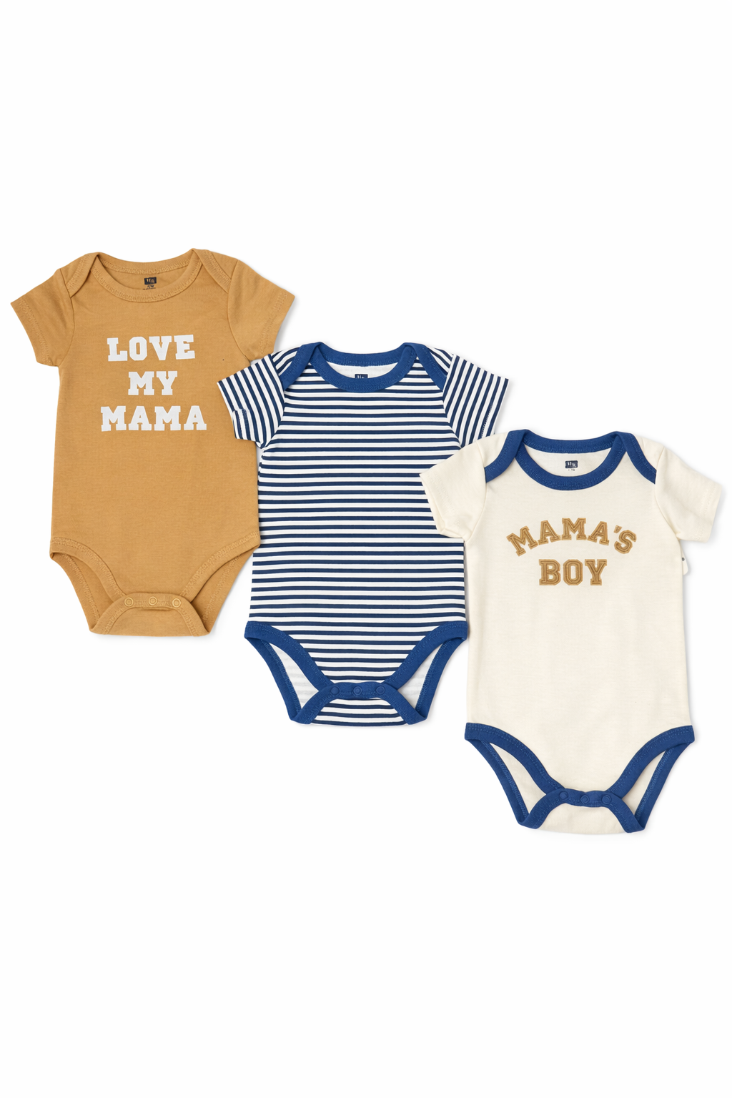 Hudson Baby 3pcs Cotton Bodysuit