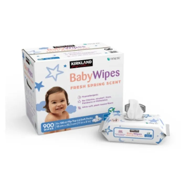 Kirkland Fresh & Spring Scented Wipes 100-900 pieces