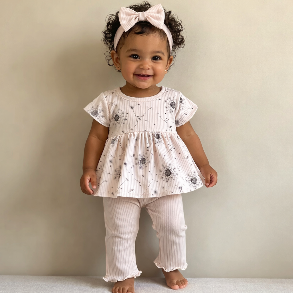 SD Baby 3 Pcs Girls Cotton Set