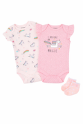 Sunnozy 3pcs Bodysuit Set With Hat