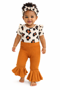 Sunnozy 3pcs Girl Top & Flare Pant