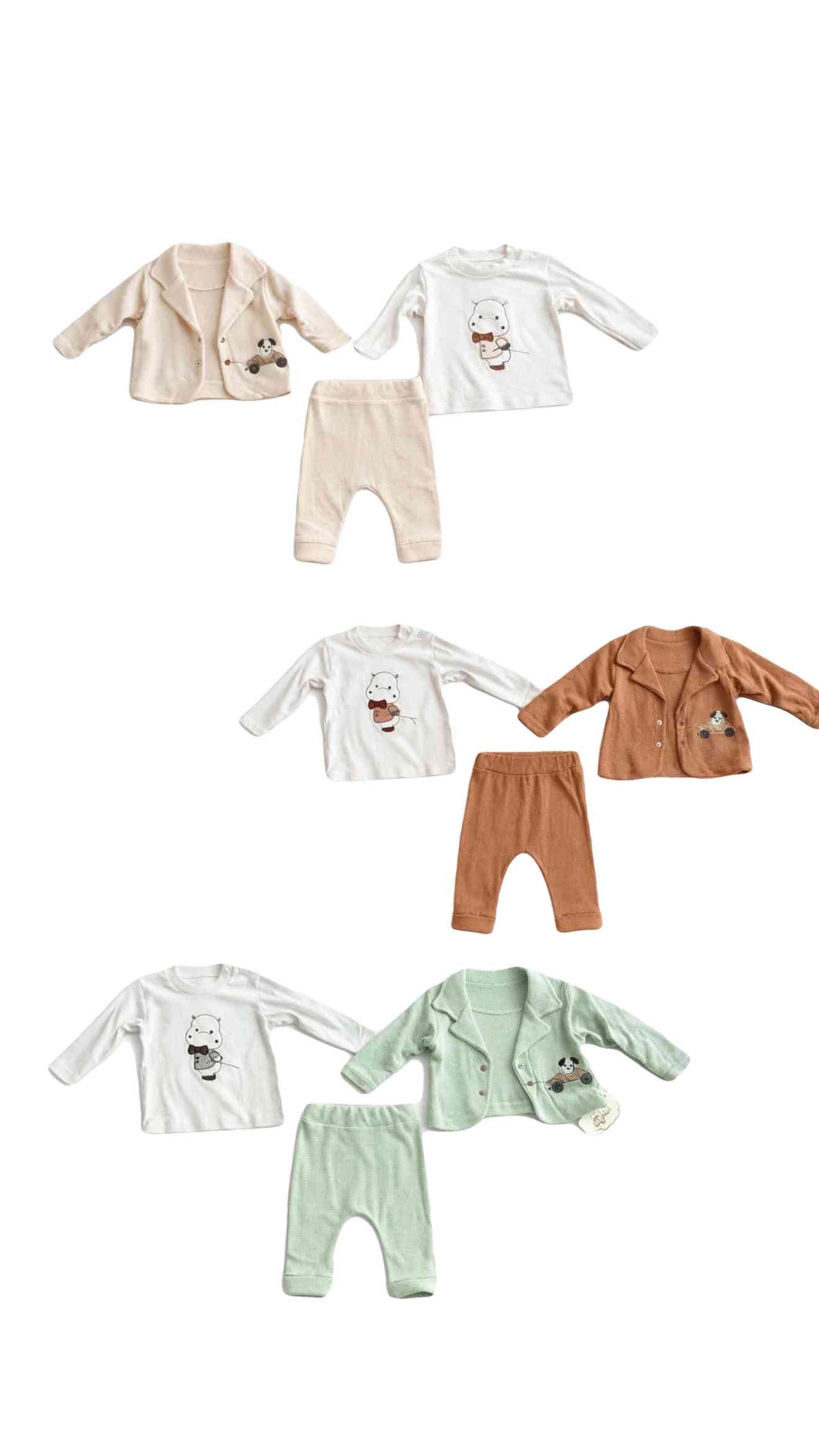 Baby Im 3 Pcs Boys Cotton Suit Set