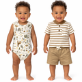 Cute Koala 3 pcs Boys Cotton Striped Set
