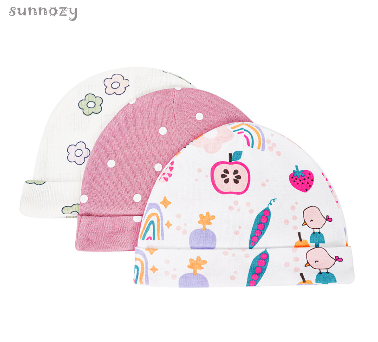 Sunnozy 3pcs Cotton Hat