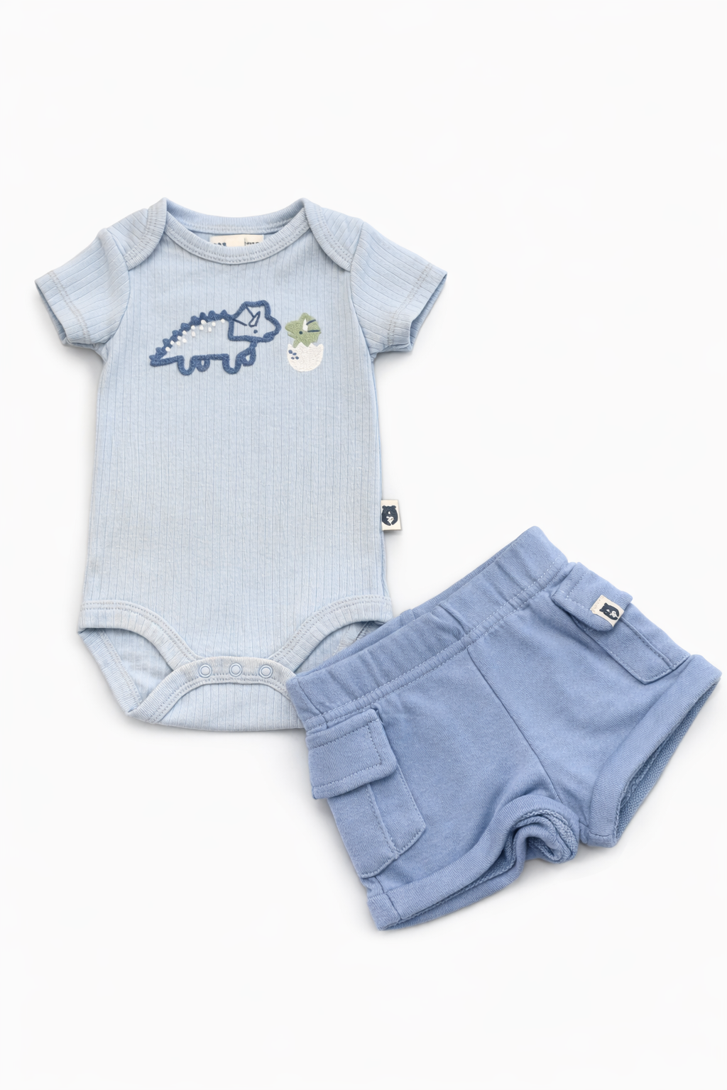 Rabbit Bear 2 Pcs Organic Bodysuit And Top