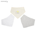 Sunnozy 3pcs Triangle Cotton Bibs