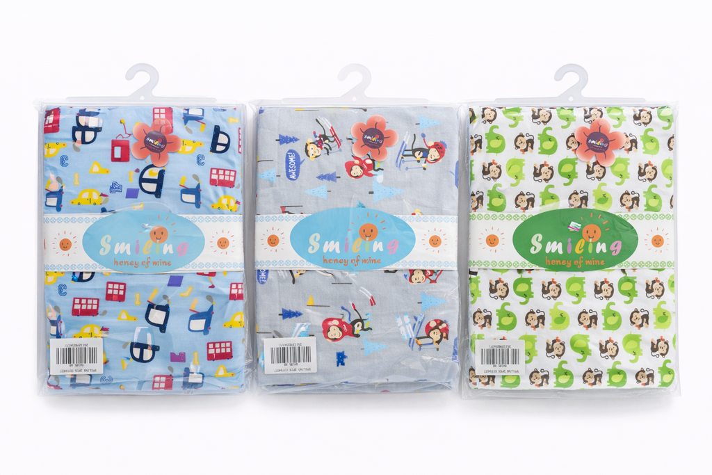 Smiling By Mother Care 2pcs Cot Sheet