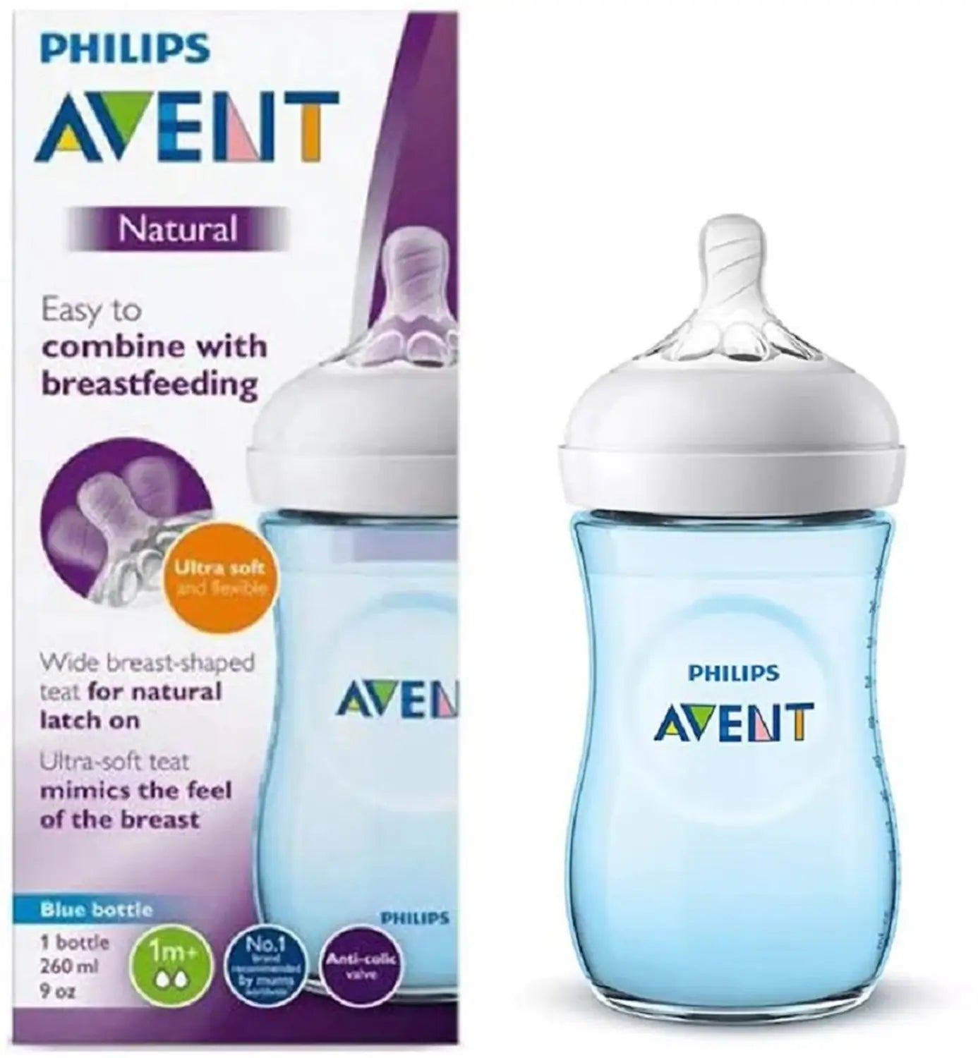 Philips Avent Natural 1pc 260ml Feeding Bottle