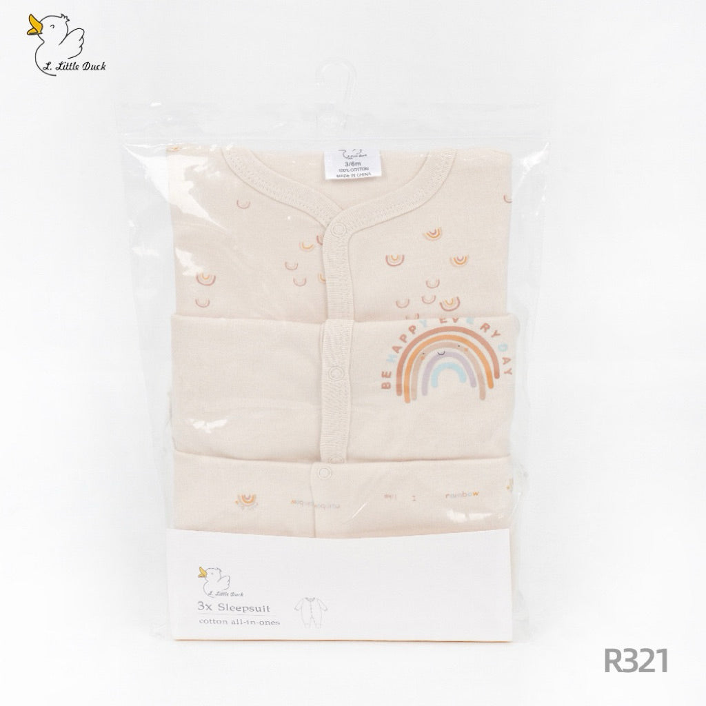 Little Duck 3pcs Footed Sleepsuit