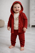 Eslenza 3 Pcs Boys Set With Hooded Jacket