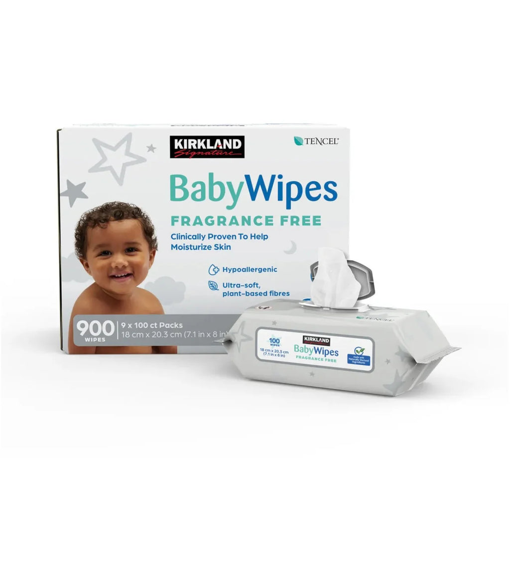 Kirkland Fragrance Free Wipes 900pcs