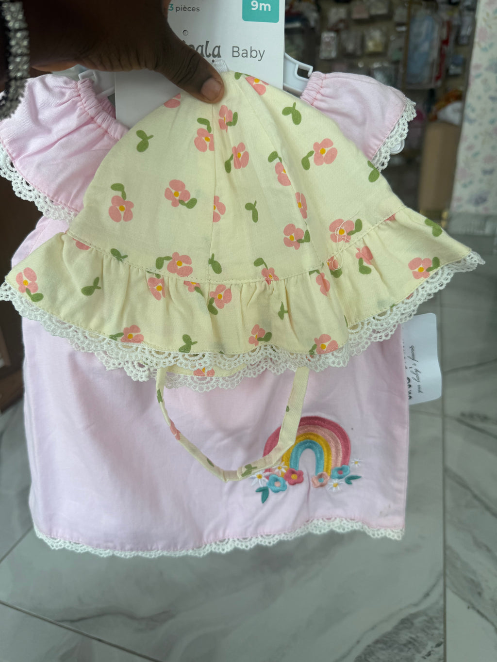 Cute Koala 3 Pcs Girl Top & Down With Busket Hat