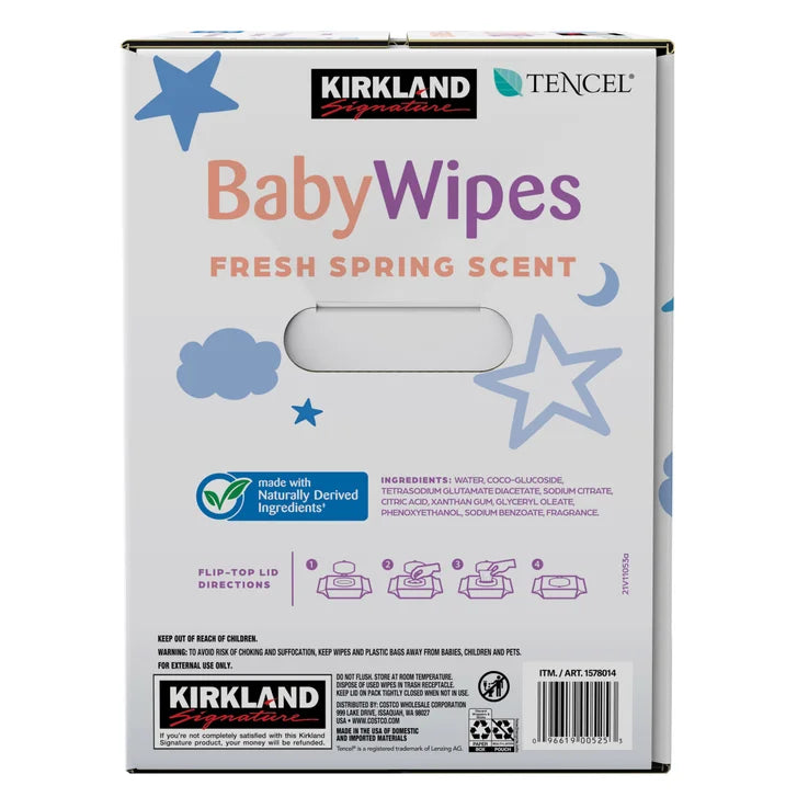 Kirkland Fresh & Spring Scented Wipes 100-900 pieces