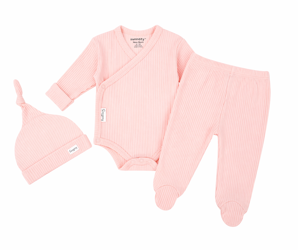 Sunnozy 3pcs Newborn Welcome Plain Set