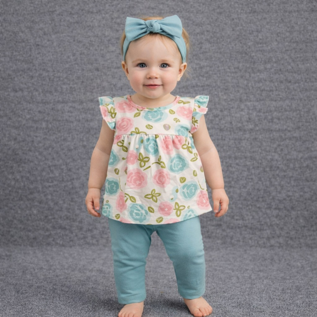 Tedmimak 3 pcs Girl set Blue