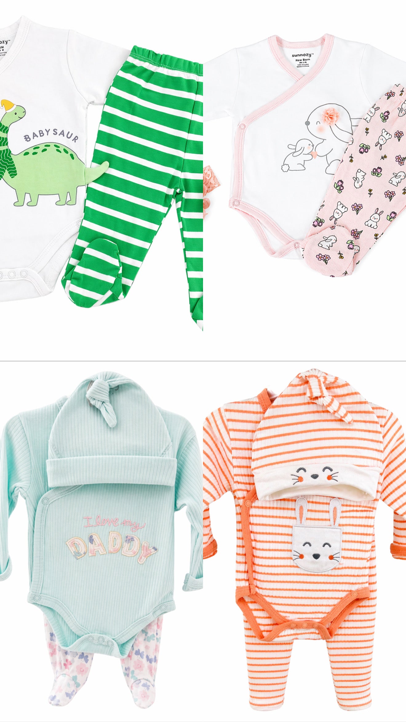 Sunnozy 3pcs Newborn Welcome Set