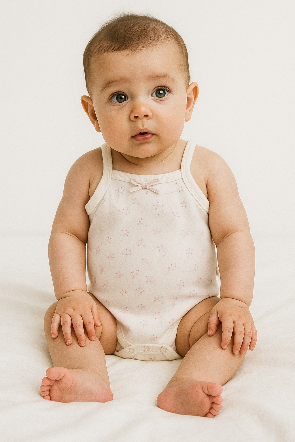 Eslenza 2 Pcs Sleeves Bodysuit Pink