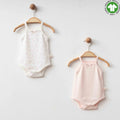 Eslenza 2 Pcs Sleeves Bodysuit Pink