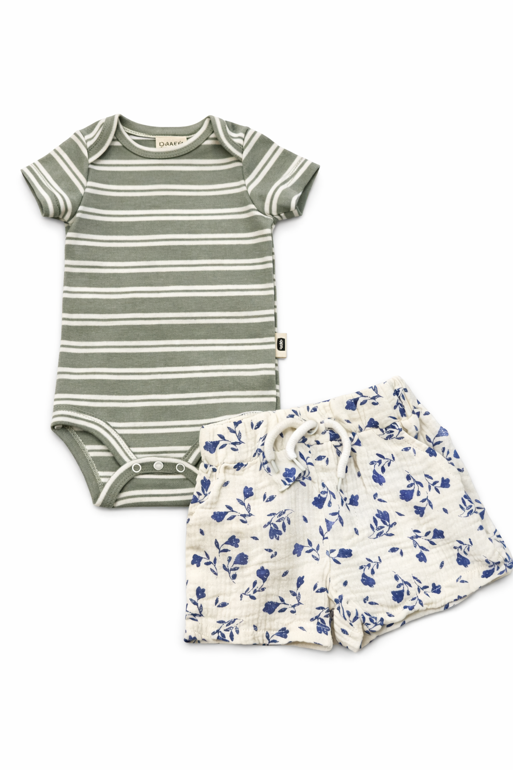 Rabbit Bear 2 Pcs Organic Bodysuit And Top