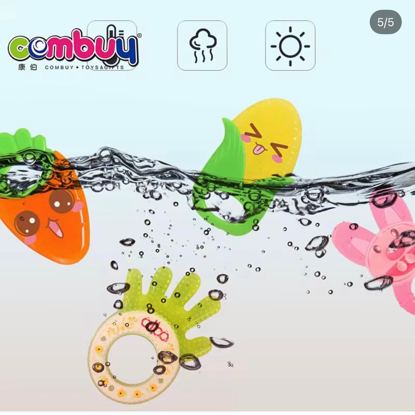 Combuy 10pcs Baby Teether Set