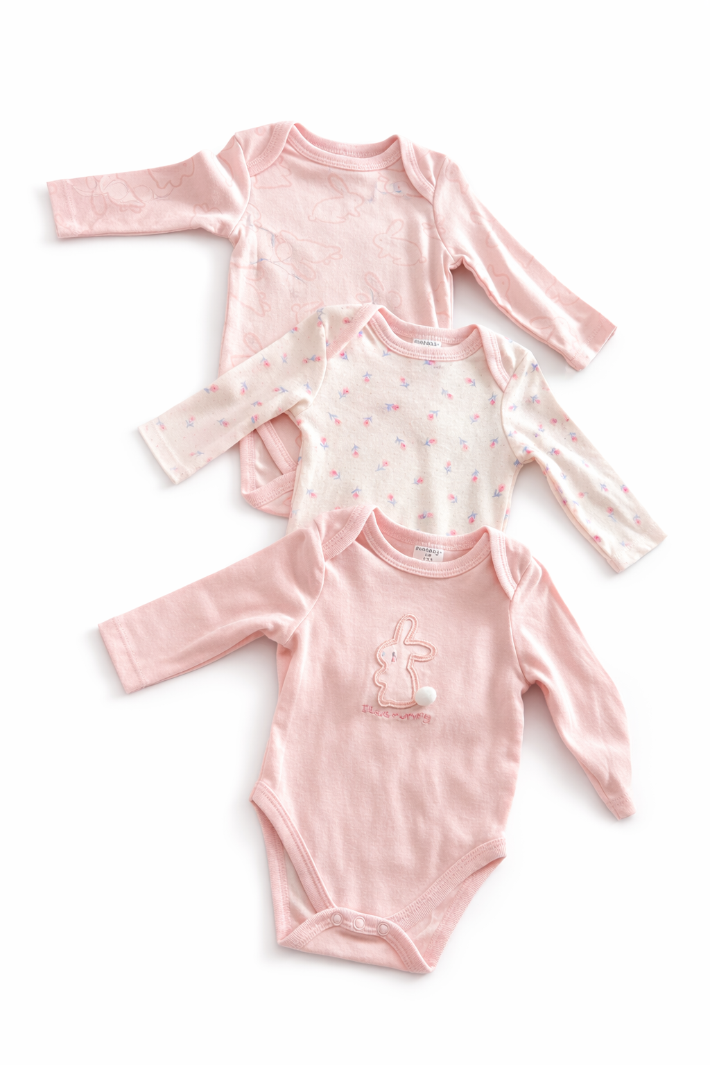 Sunnozy 3pcs Long Sleeves Bodysuit