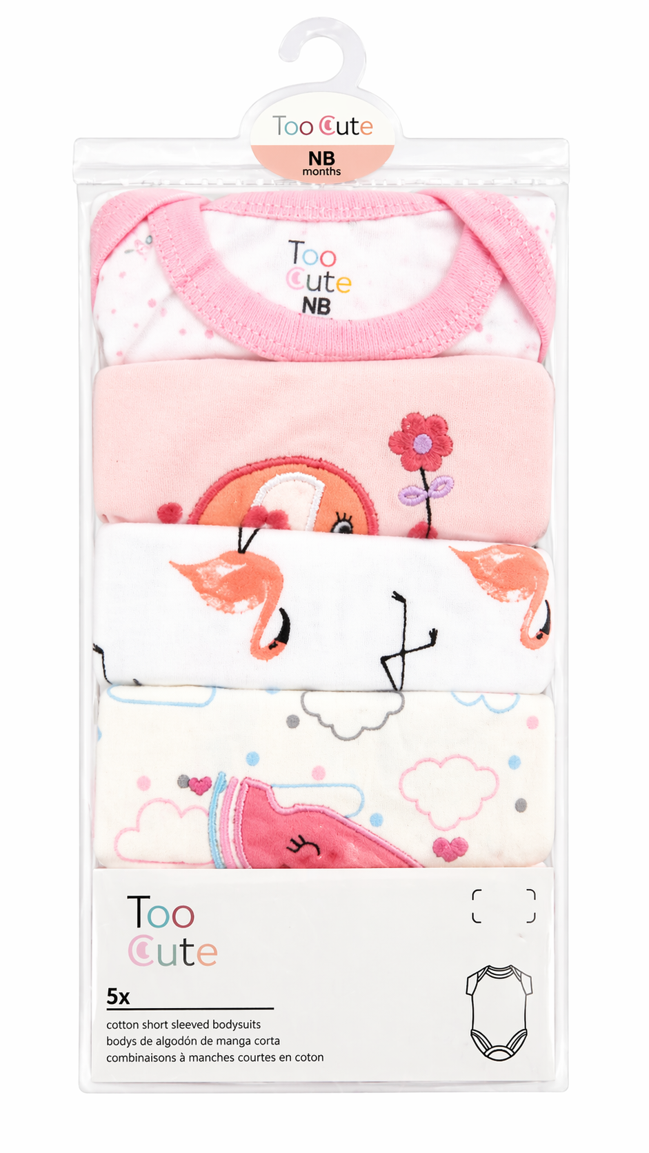 Too Cute 5pcs Bodysuit