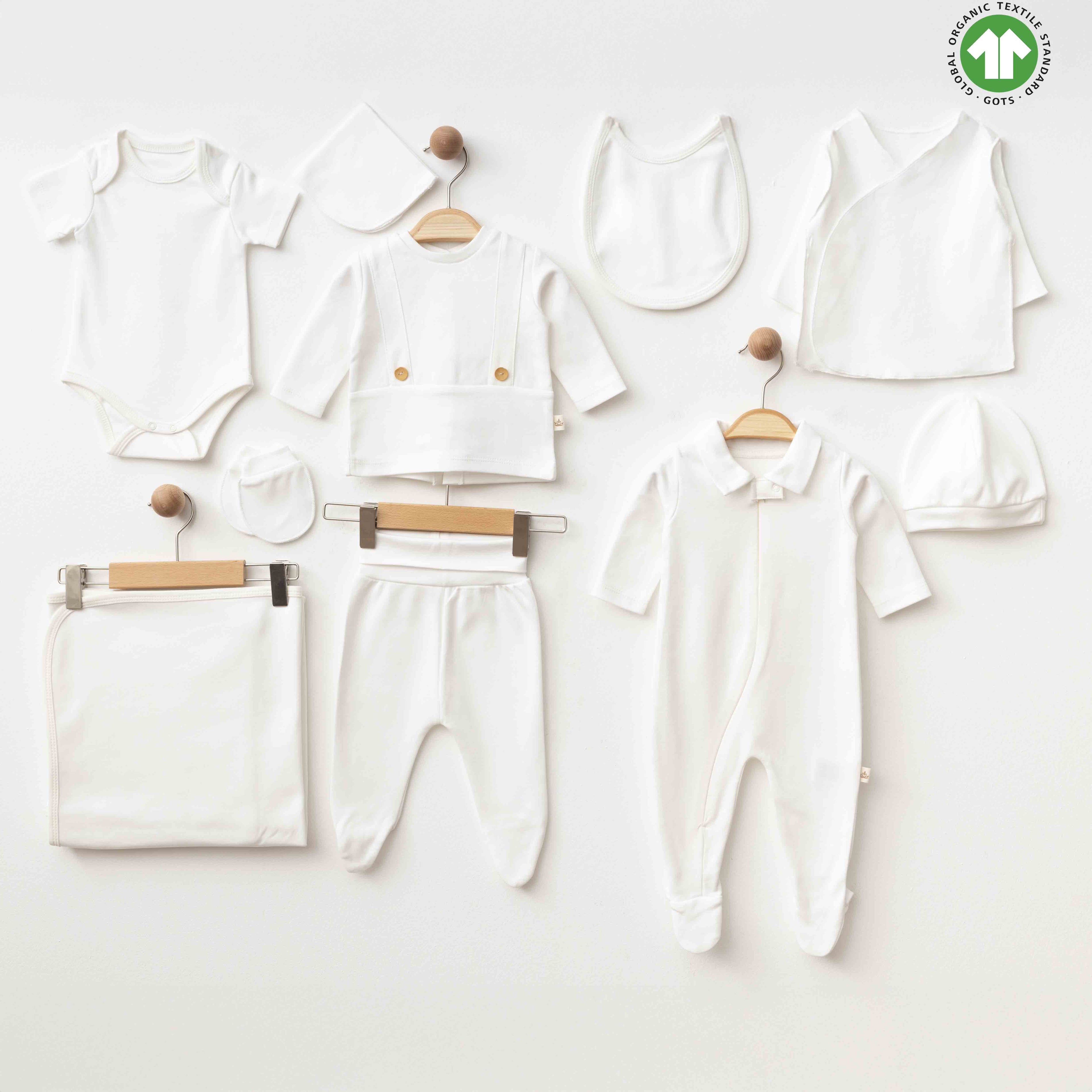 Eslenza 10pcs Organic Cotton Welcome Set Girls And Boys White